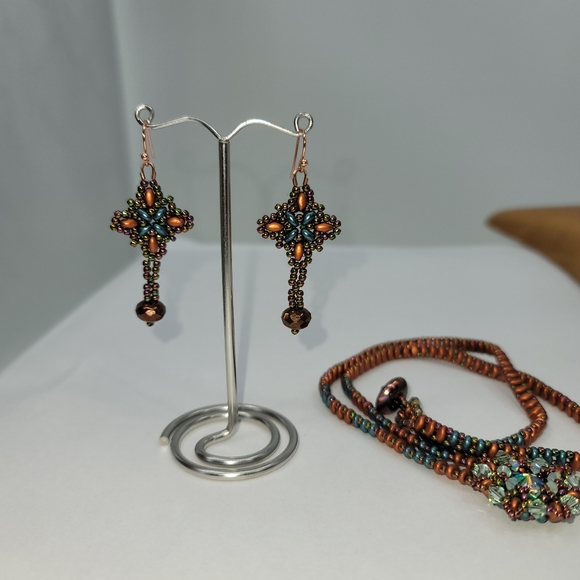 Earring And Necklace Super Duo Set - Picture 3 of 10